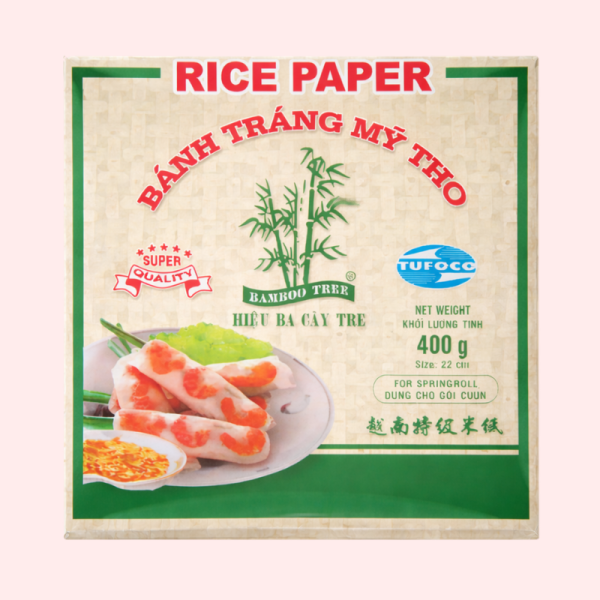 Bamboo Tree Reispapier quadratisch 22cm 400g