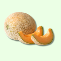 Frisch Melone Cantaloupe St&uuml;ck