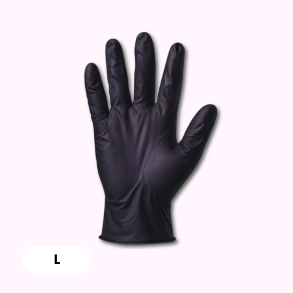 Nitril-Handschuhe L puderfrei schwarz 100Stück