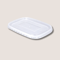 rPET-Deckel eckig 500ml-1000ml Transparent