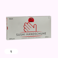 Takori TPE Sushihandschuhe L Schwarz 200St&uuml;ck