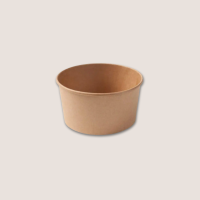 Papp-Salatschale 1000ml &Oslash;148mm Kraft-Braun...