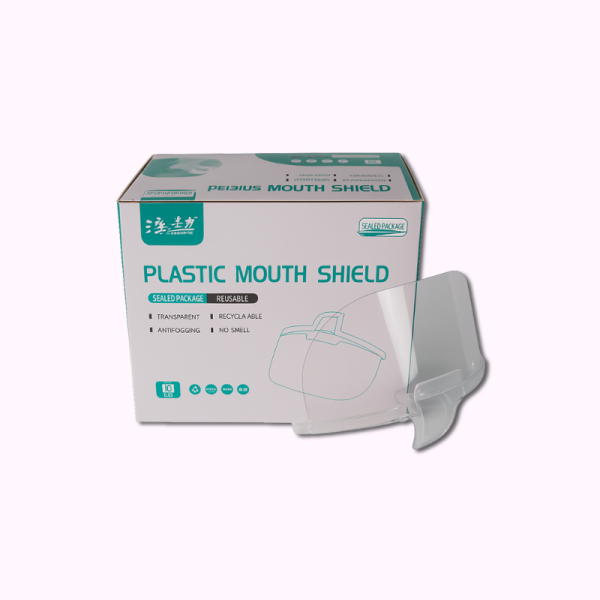 Plastik Mundschutz 200 Stk  transparent, antifog