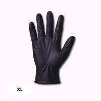 Nitril-Handschuhe XL puderfrei schwarz 100St&uuml;ck