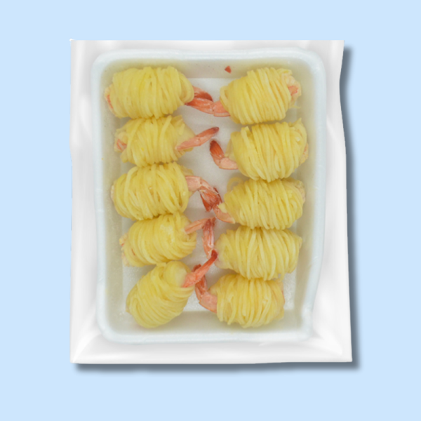 감자 둥지에 담긴 새우 300g