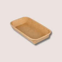 Sushi-Box mit Deckel S TA-01 160x90x25mm Kraft PE 300 Stk