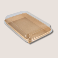 Sushi Box with Lid, Family TA-09, 240x150x25mm, Kraft PE,...
