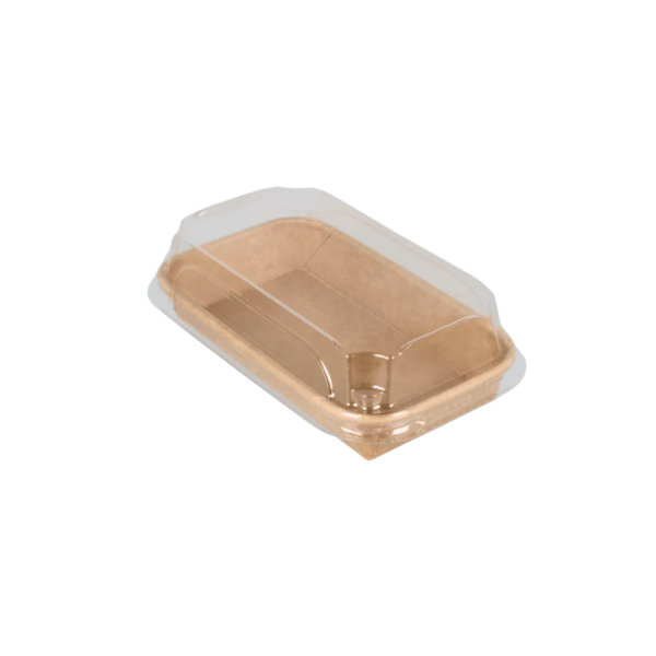 Sushi Box with Lid S TA-01 160x90x25mm Kraft PE 600 pcs