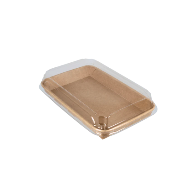 뚜껑 포함 스시 용기 XL TA-07 220x137x25mm 크라프트 PE 400개