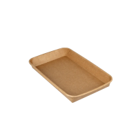 Sushi Box with Lid XL TA-07 220x137x25mm Kraft PE 400 pcs