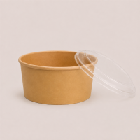Papp-Salatschale Y 1000ml &Oslash;148mm Kraft-Braun...