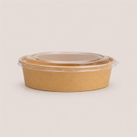 Papp-Salatschale Y 500ml &Oslash;148mm Kraft-Braun...