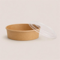 Papp-Salatschale Y 500ml &Oslash;148mm Kraft-Braun...