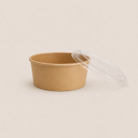 Papp-Salatschale Y 750ml &Oslash;148mm Kraft-Braun...