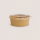 골판지 샐러드 용기 Y 750ml Ø148mm 크라프트 갈색 300개 + PET 뚜껑 300개