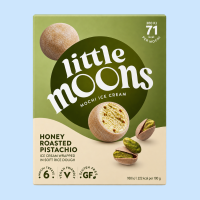 Little Moons Mochi Honey Roasted Pistachios, 10x6 pieces per box