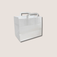 白色纸质手提袋，XL号（32+21.5×27厘米），每箱250个