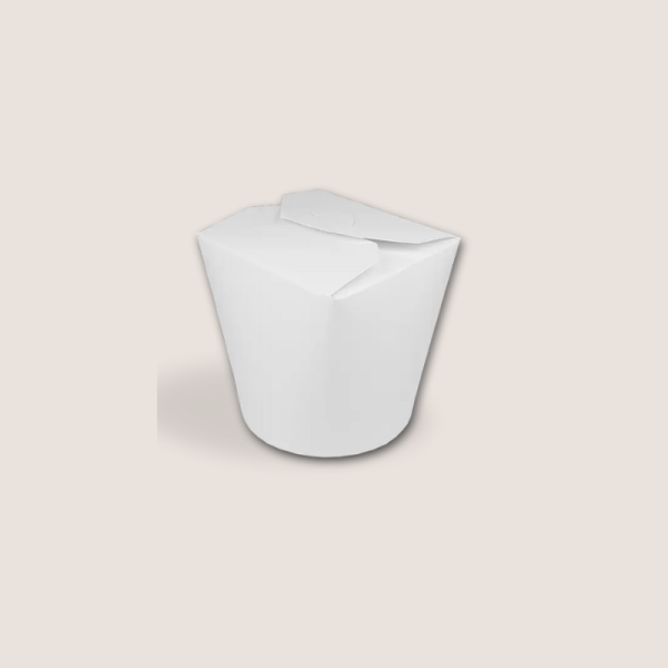 Papp Nudelbox S 16oz Weiß 500Stück