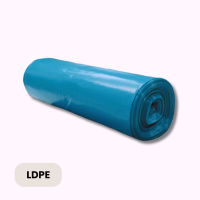 LDPE-M&uuml;llbeutel 120l Blau Extra Reissfest 5ROL