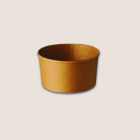 Papp-Suppenbecher 350ml/12oz Ø110mm Kraft-Braun...