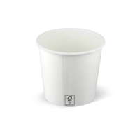 Eisbecher, weiß, FSC, 360ml / 12oz, 1000STK, Karton