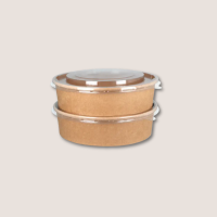 Papp-Salatschale 750ml &Oslash;148mm Braun 300St&uuml;ck