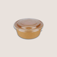Papp-Salatschale 1300ml &Oslash;184mm Braun 300St&uuml;ck