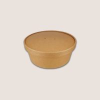Papp-Salatschale 1300ml Ø184mm Braun 300Stück