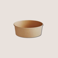 Papp-Salatschale 1100ml Ø184mm Braun 300Stück