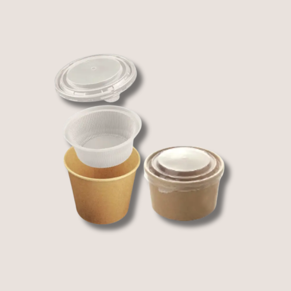 BeGreen 拉面汤杯 590ml + 480ml 棕色内胆